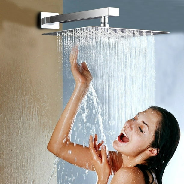 Gricol Shower Head Rain High Flow Handheld Luxury Ultra Thin Waterfall
